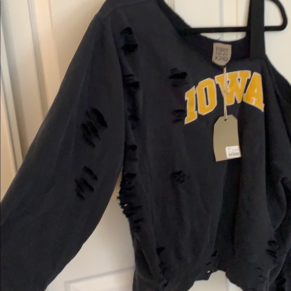 NWT Furst of a kind Iowa Nike distressed sweater - Picture 3 of 7